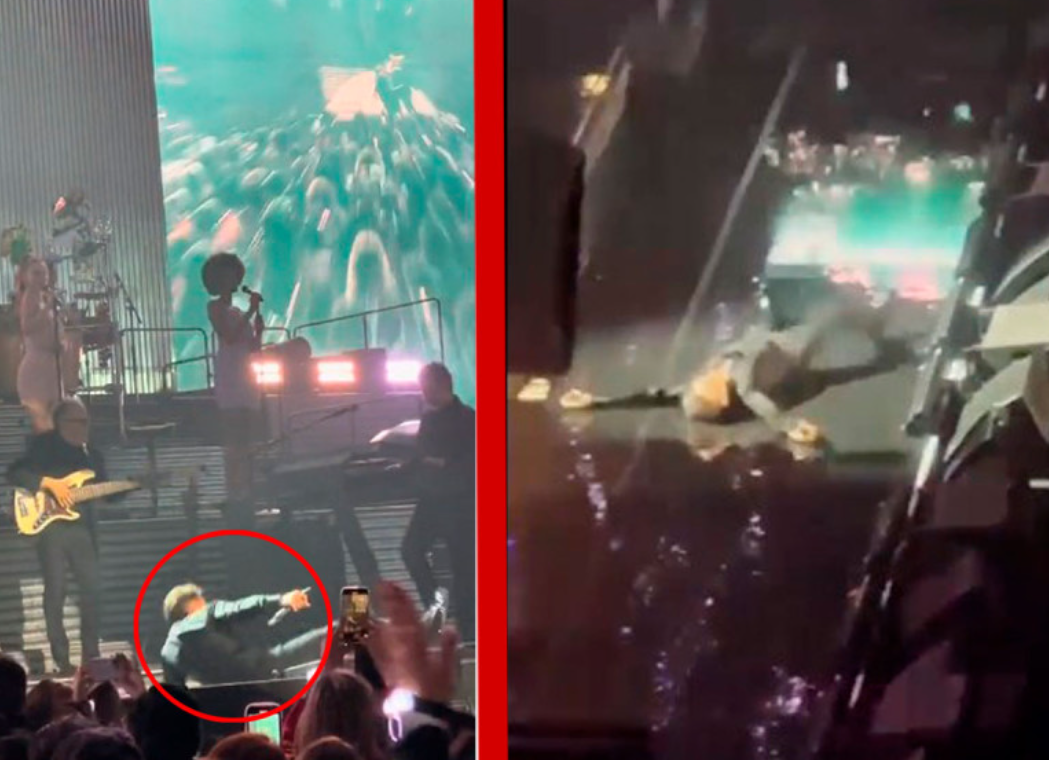 Luis Miguel sufre aparatosa caída durante concierto en CDMX (VIDEO)