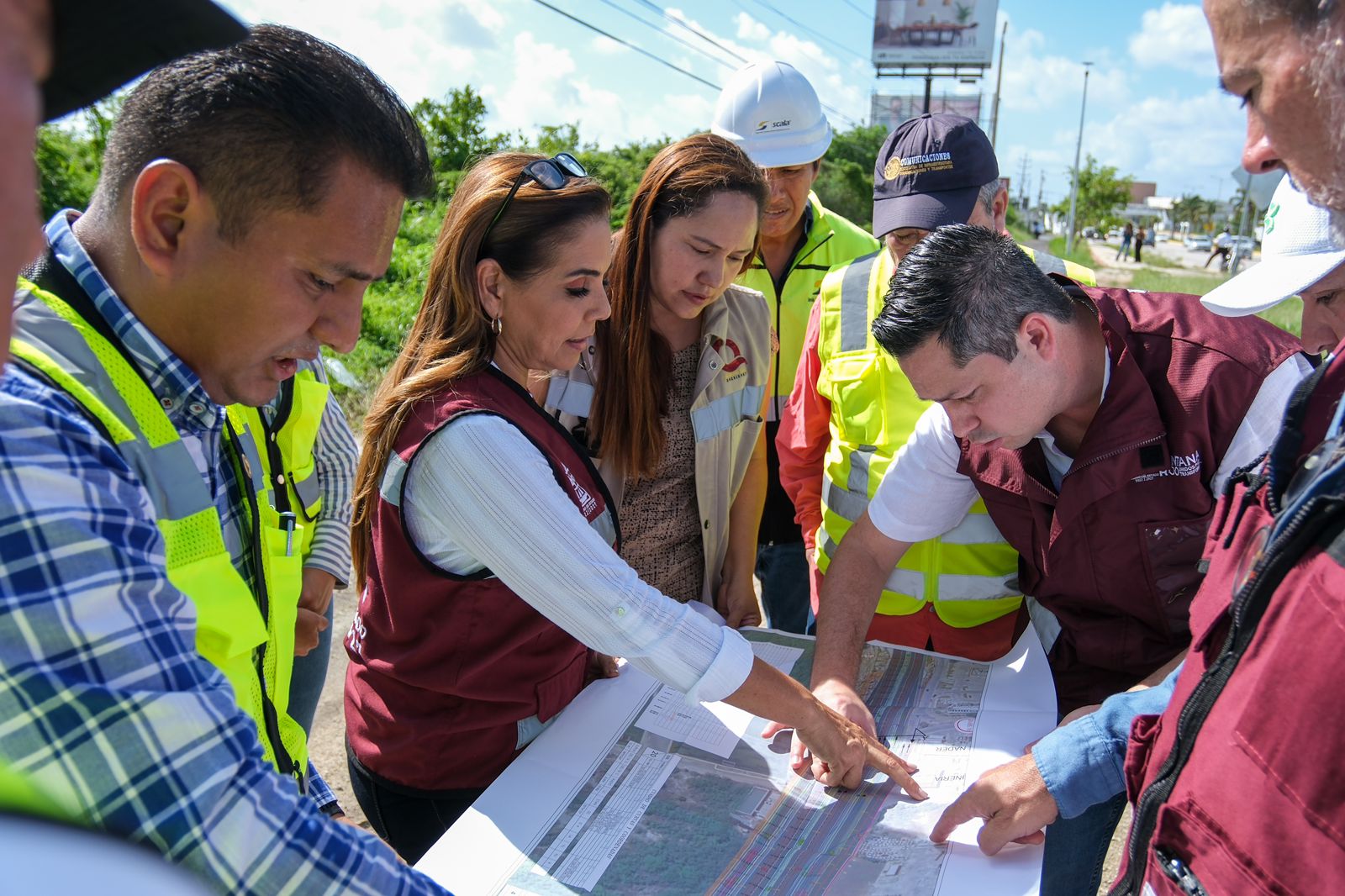 Mara Lezama supervisa retornos viales para la movilidad del bulevar Colosio