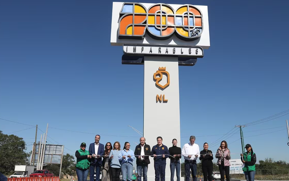 Inauguran rehabilitación de la Nueva Autopista al Aeropuerto de Monterrey