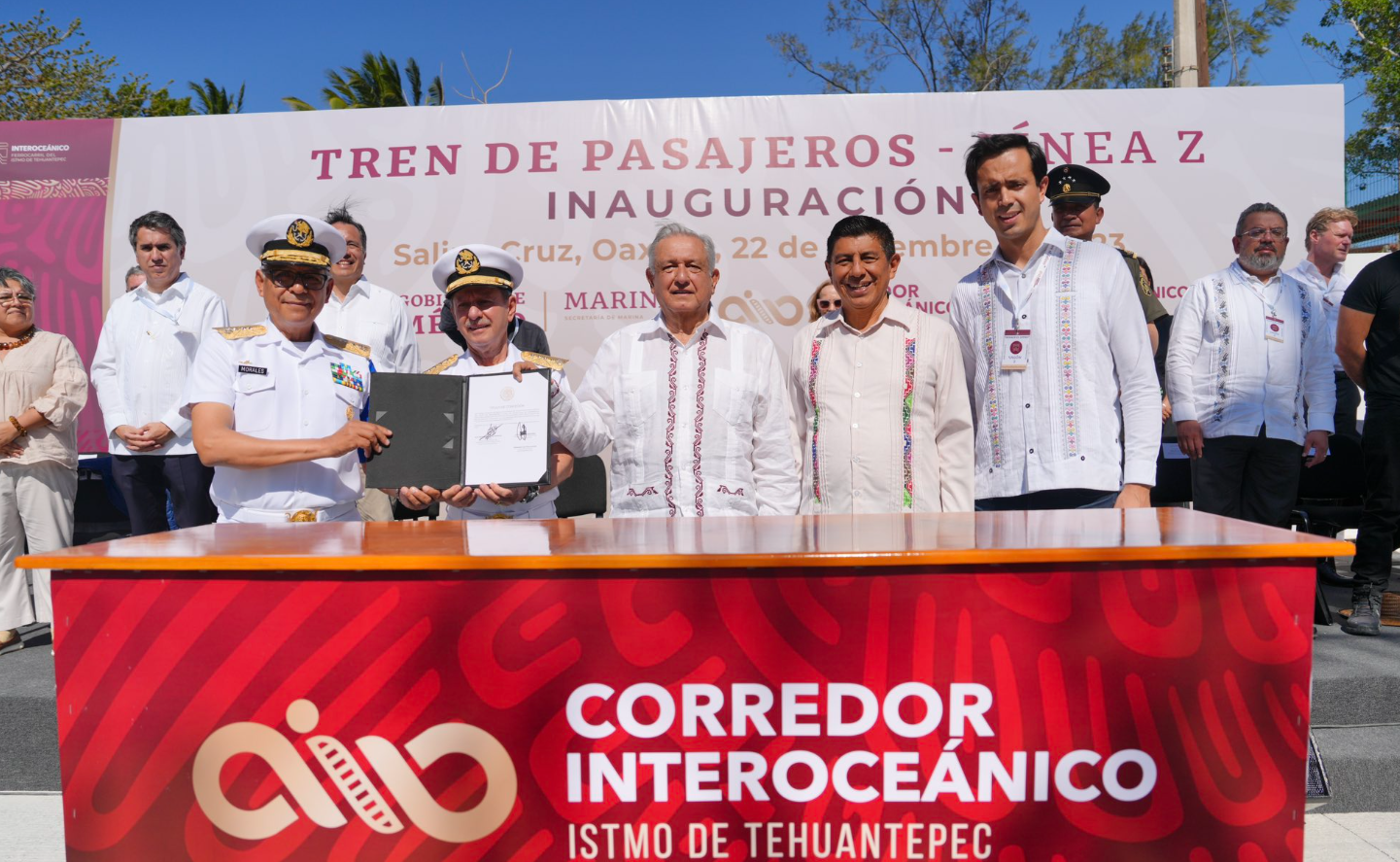 López Obrador inaugura el Tren Interoceánico en el tramo Oaxaca-Veracruz
