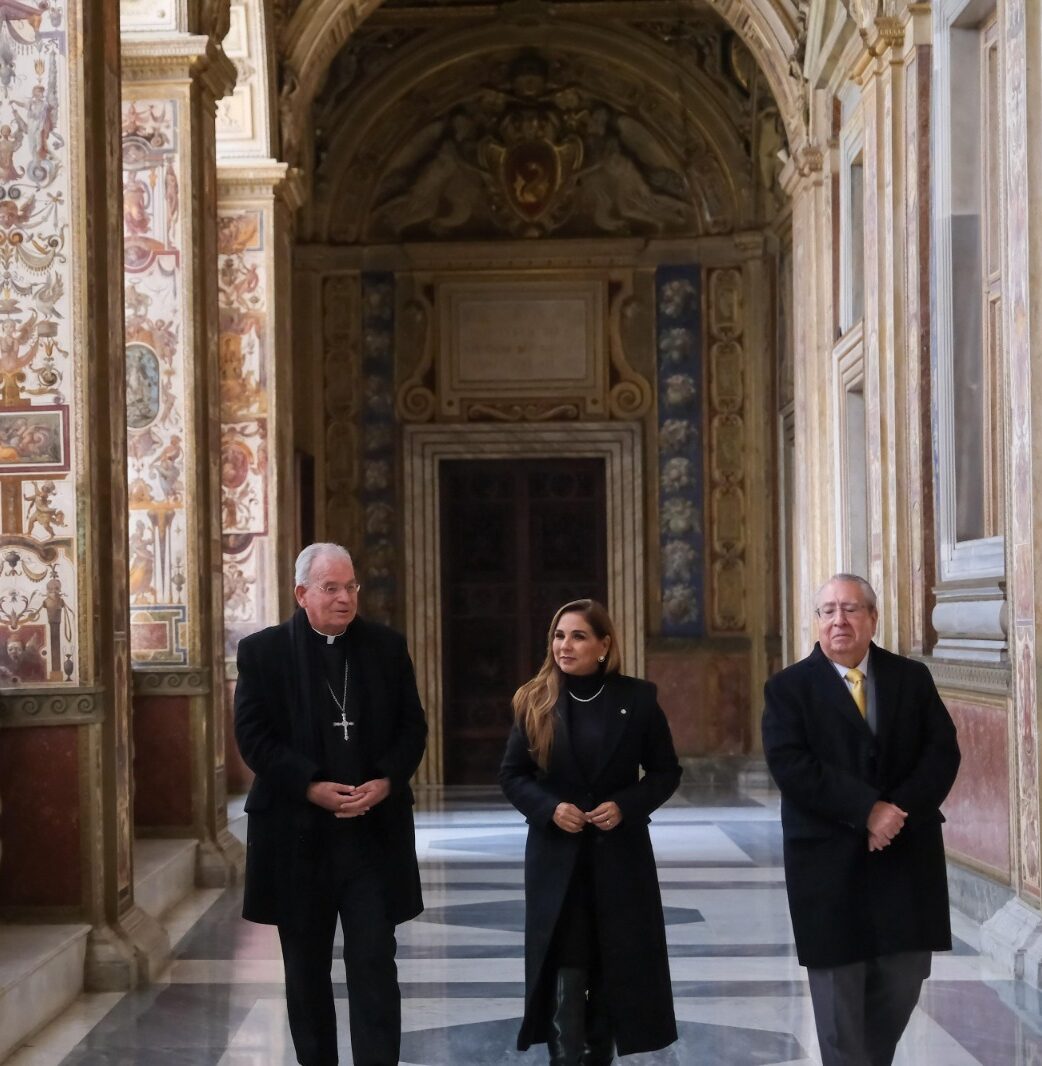 Se reúne Mara Lezama con Monseñor Peña Parra en el Vaticano para hablar de la justicia social para el pueblo de México