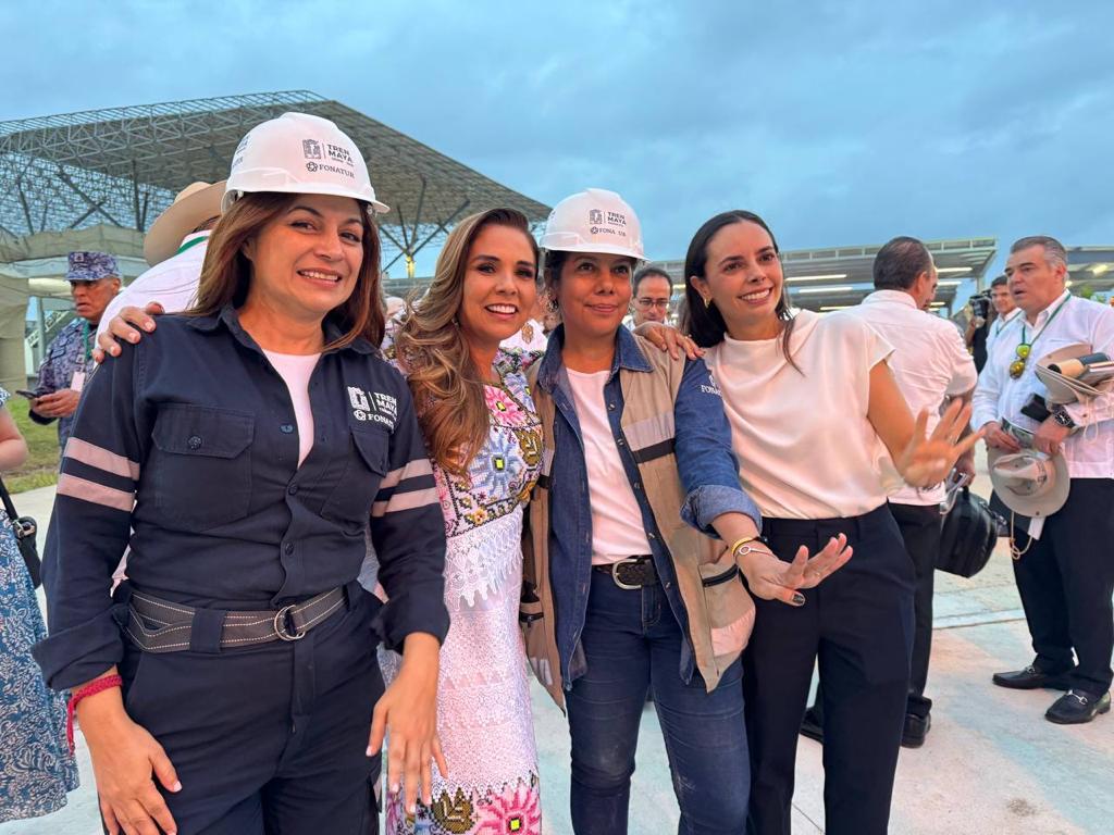 Ana Paty Peralta da la bienvenida a Cancún al Tren Maya: un viaje histórico a la justicia social y el bienestar
