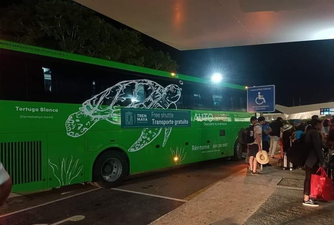 Ofrece aeropuerto de Cancún transporte gratuito a la estación del Tren Maya