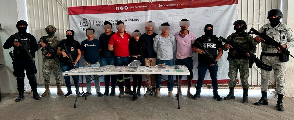Líder de célula criminal, entre los 7 detenidos durante operativo de la Zona Hotelera de Cancún | VIDEO