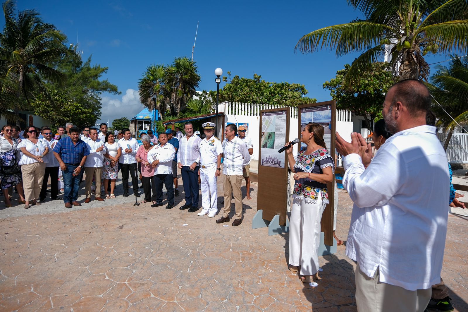 Trabajamos en la transformación de Puerto Morelos con la rehabilitación del muelle principal: Mara Lezama