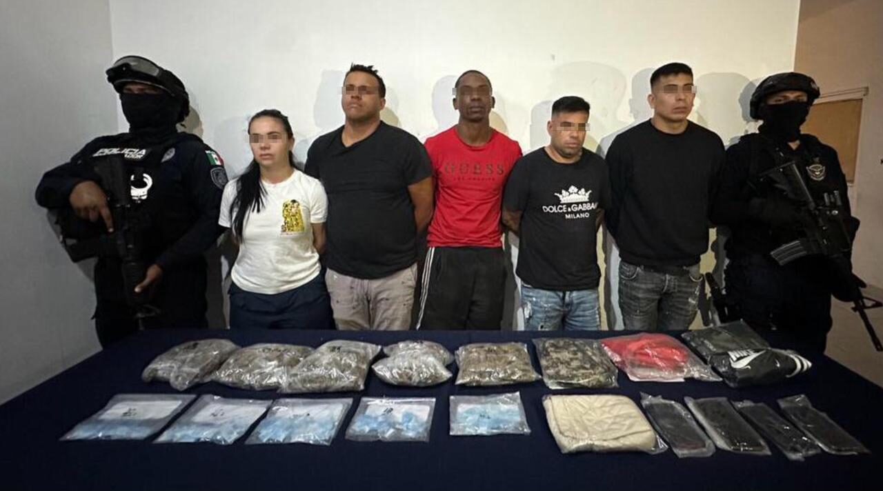 Capturan SSC a cinco sujetos con drogas, resultaron ser los ladrones de Rolex en Tulum