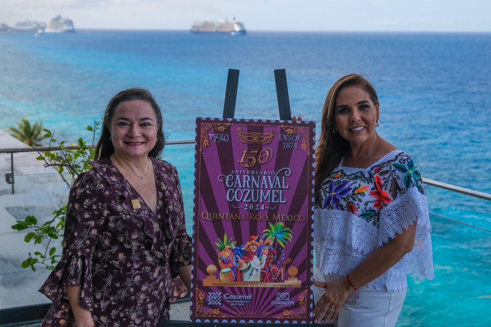 Invitan Mara Lezama y Juanita Alonso a disfrutar del tradicional Carnaval en Cozumel