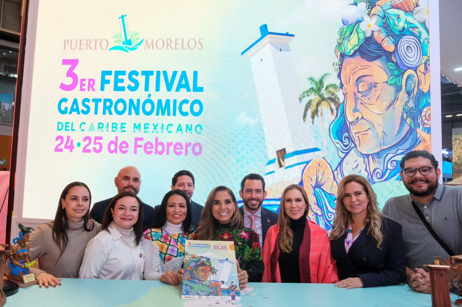En la FITUR, presenta Mara Lezama el Tercer Festival Gastronómico del Caribe Mexicano en Puerto Morelos