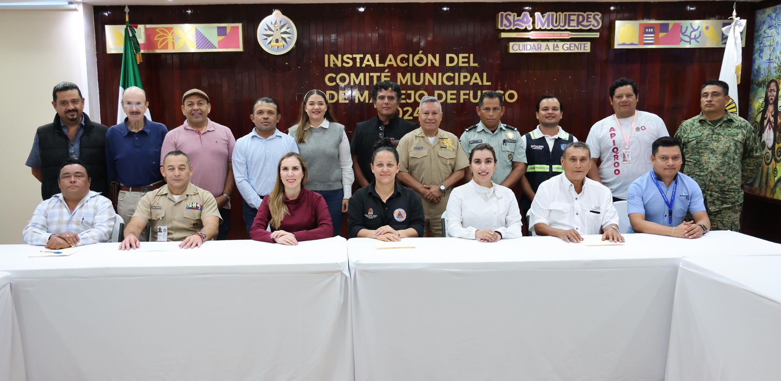 Gobierno Municipal instala el Comité Especializado en el Manejo del Fuego 2024 en Isla Mujeres