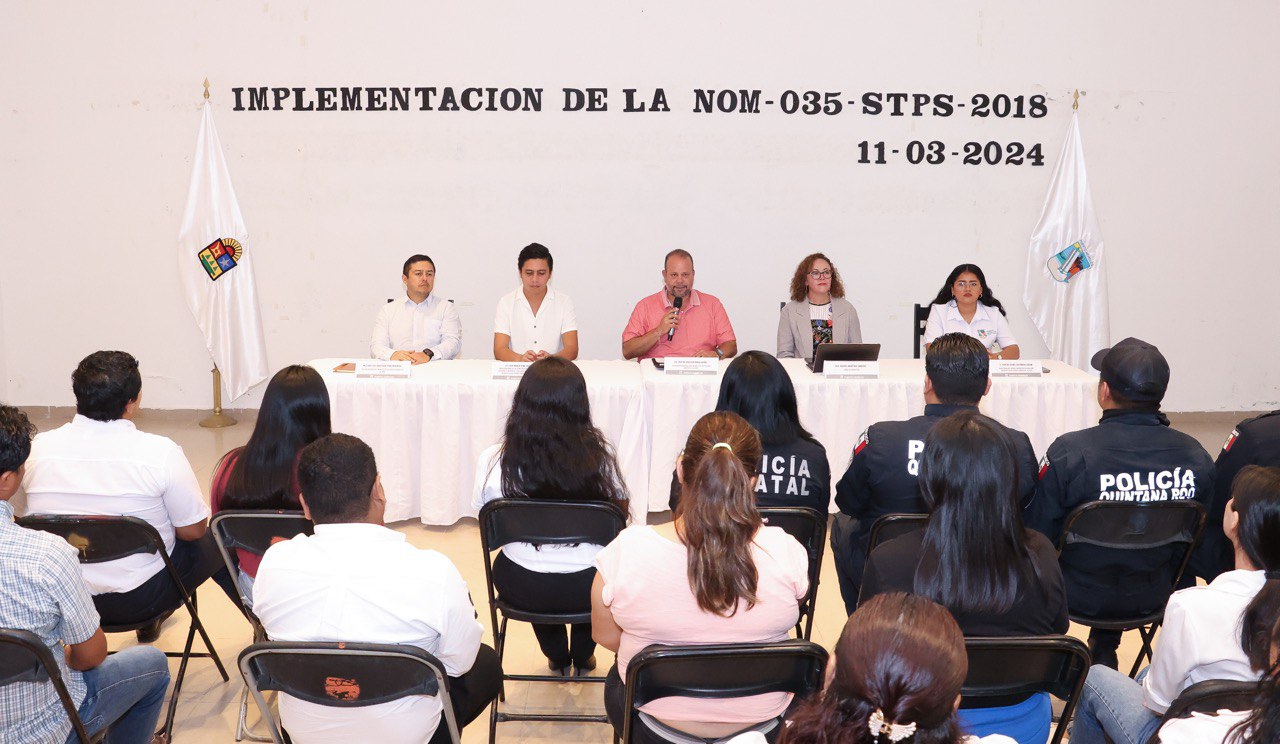 Promueven ambientes laborales saludables y productivos en Puerto Morelos por medio de la capacitación