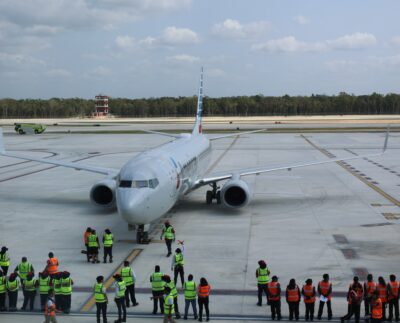 Aeropuerto de Tulum recibe por primera vez vuelos internacionales