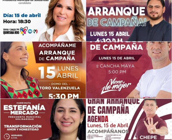 Comienzan campañas de candidatos en Quintana Roo