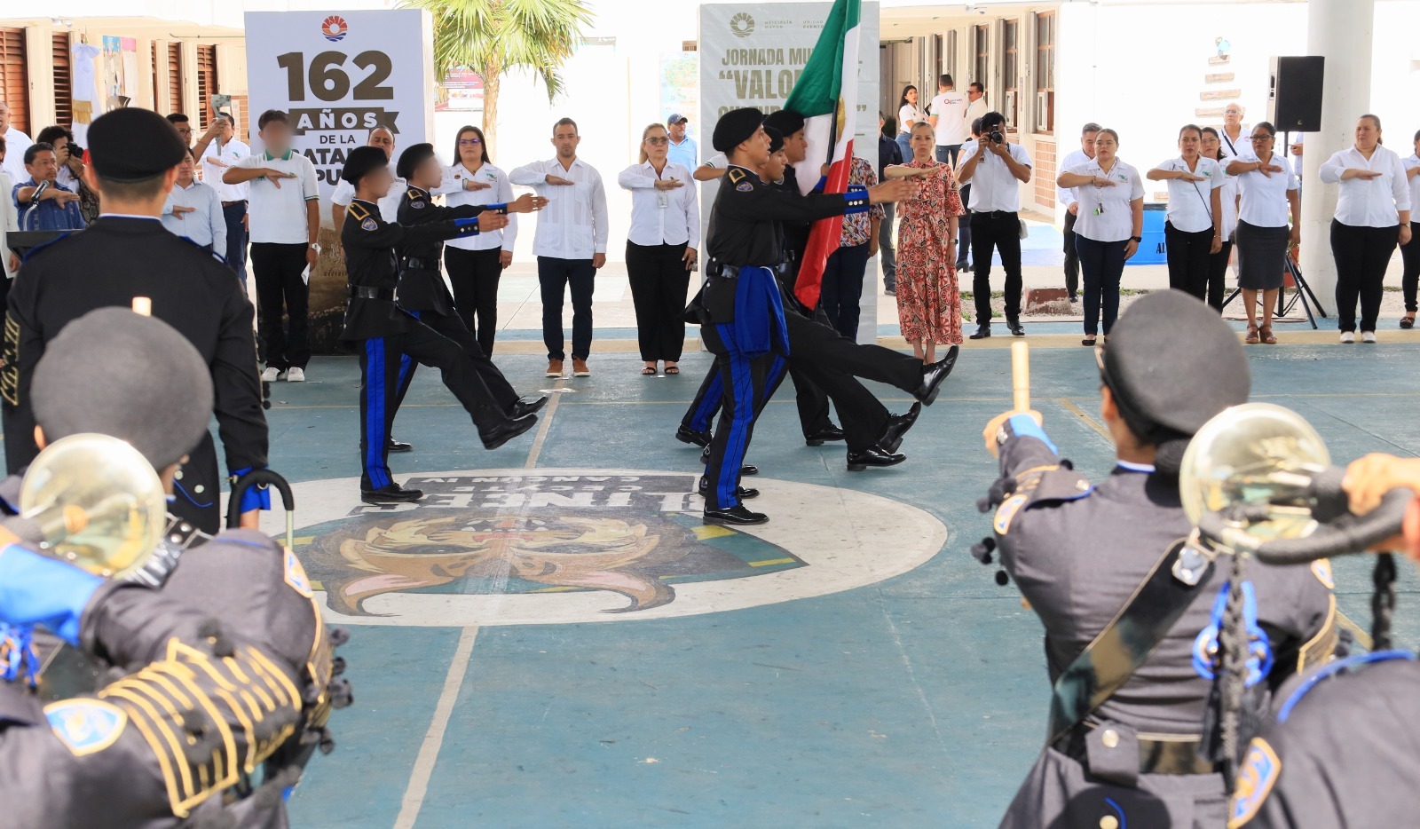 Autoridades de Benito Juárez conmemoran la Batalla de Puebla en Homenaje Cívico