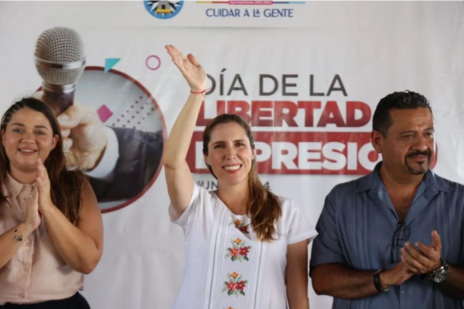 Atenea Gómez Ricalde celebra a las y los periodistas en el marco del Día de la Libertad de Expresión