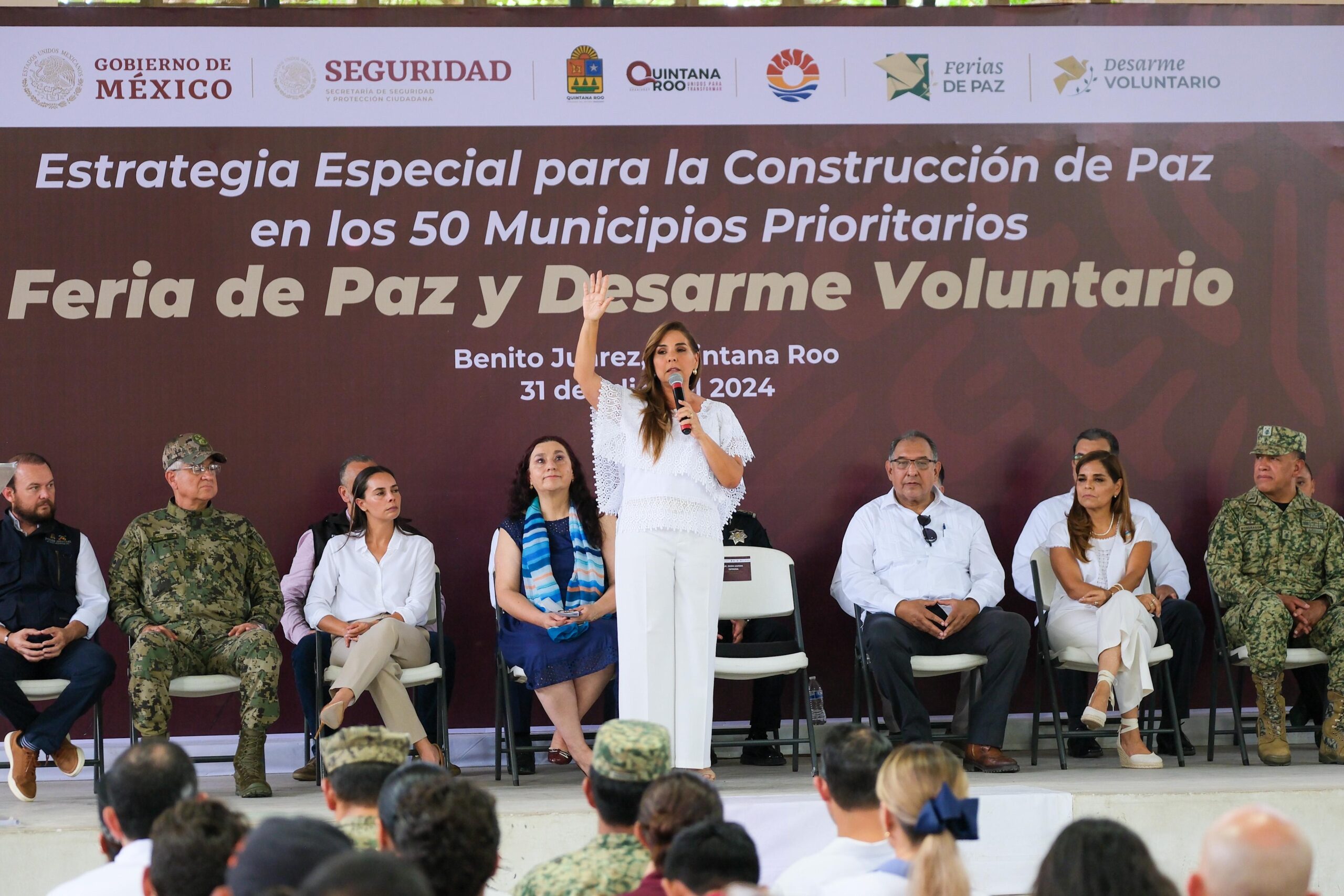 Inaugura Mara Lezama Feria de Paz y Desarme Voluntario en Villas Otoch Paraíso