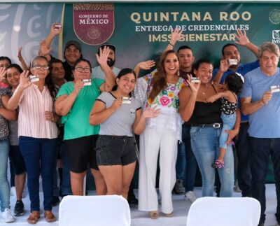 Inicia Mara Lezama, en evento nacional, entrega de credenciales del IMSS Bienestar