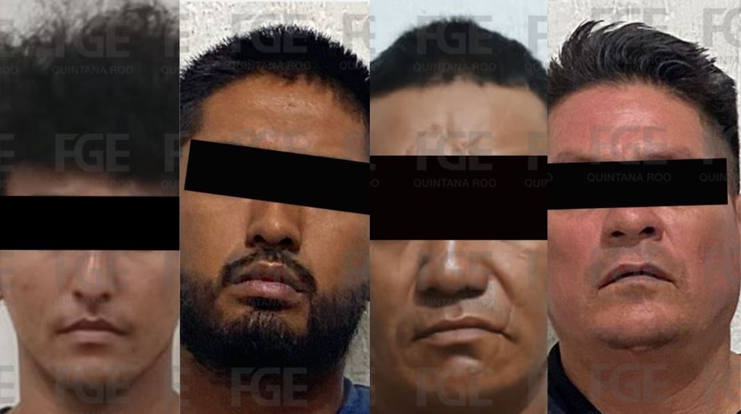 Detiene FGE de Quintana Roo a cuatro personas involucradas en tres homicidios