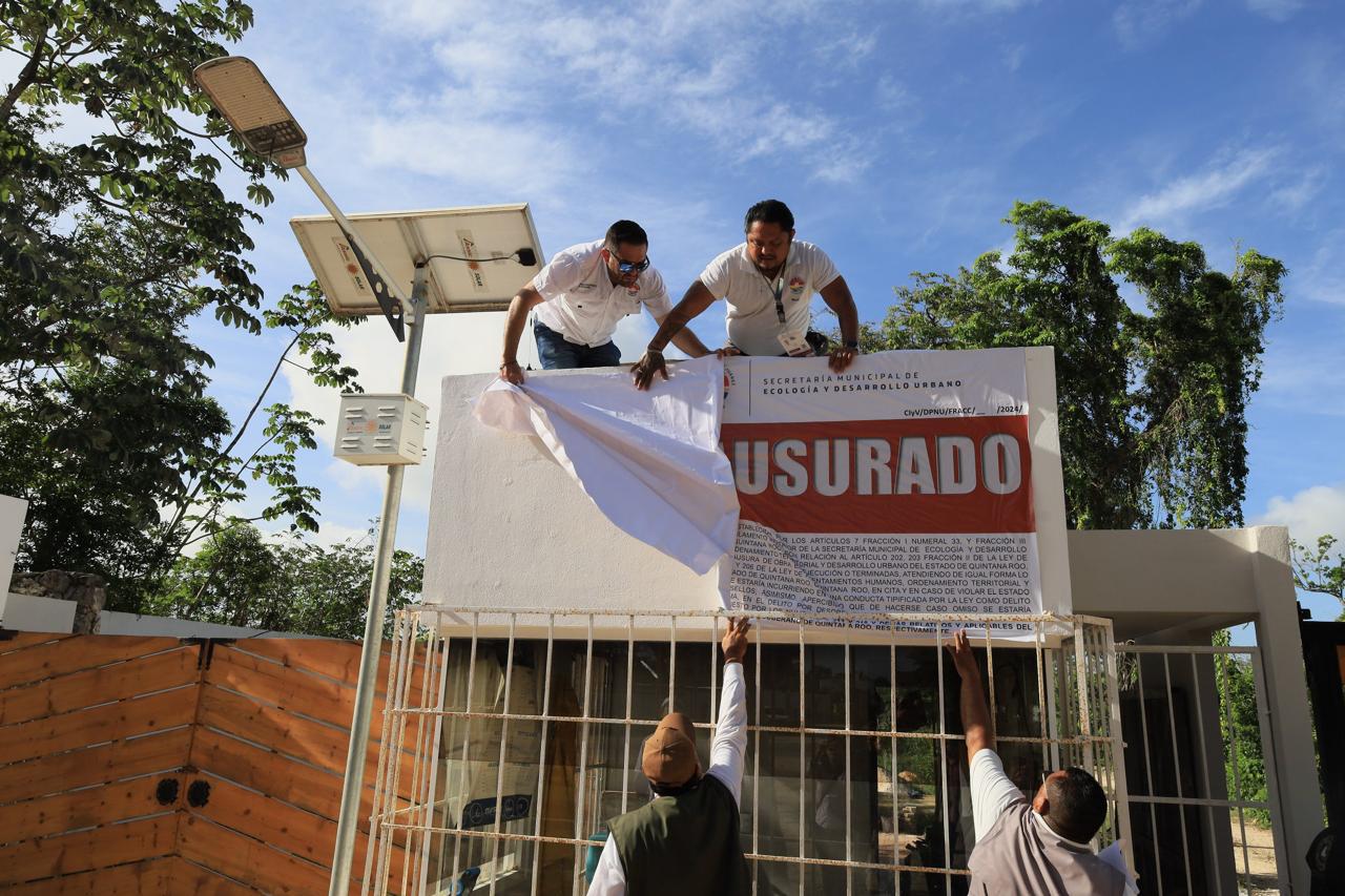 Impone Ayuntamiento de Benito Juárez clausura a proyecto de desarrollo en zona incompatible