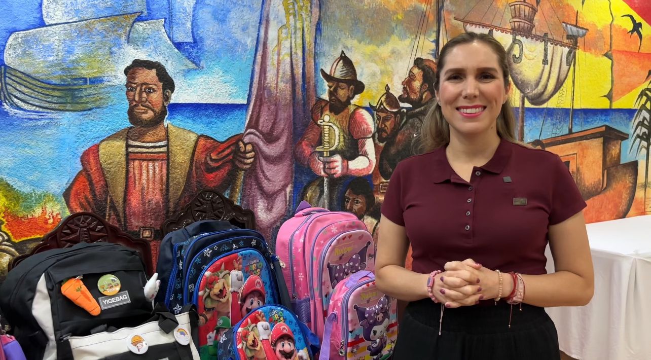 Atenea Gómez Ricalde apoyará la economía familiar con entrega de mochilas escolares en Isla Mujeres