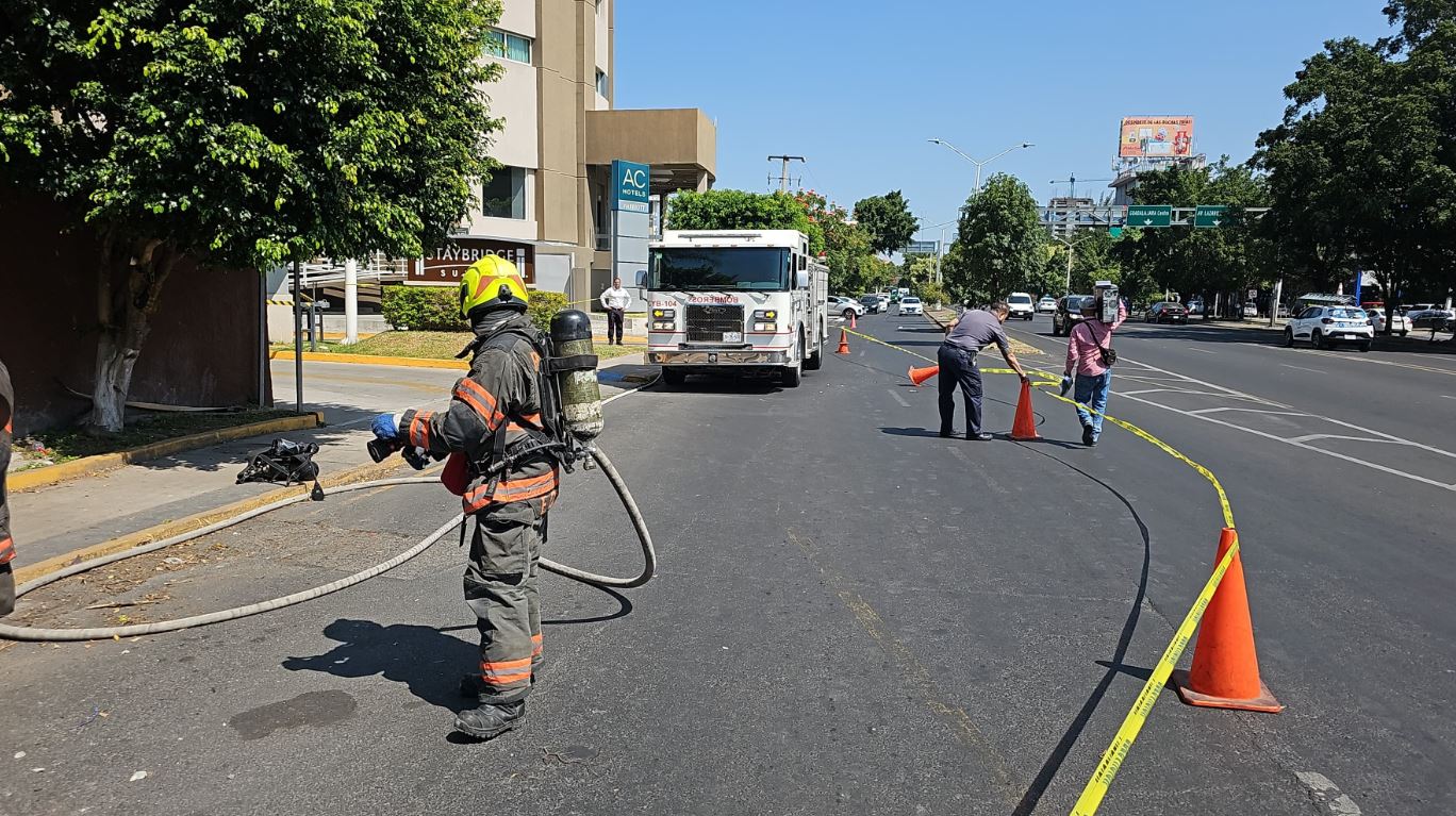 Fuga de gas en Zapopan genera intensa movilización de elementos de seguridad