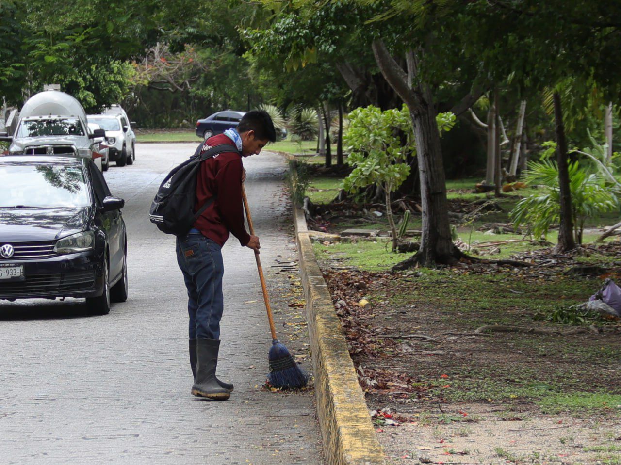 Implementa gobierno de BJ acciones  de limpieza ante lluvias