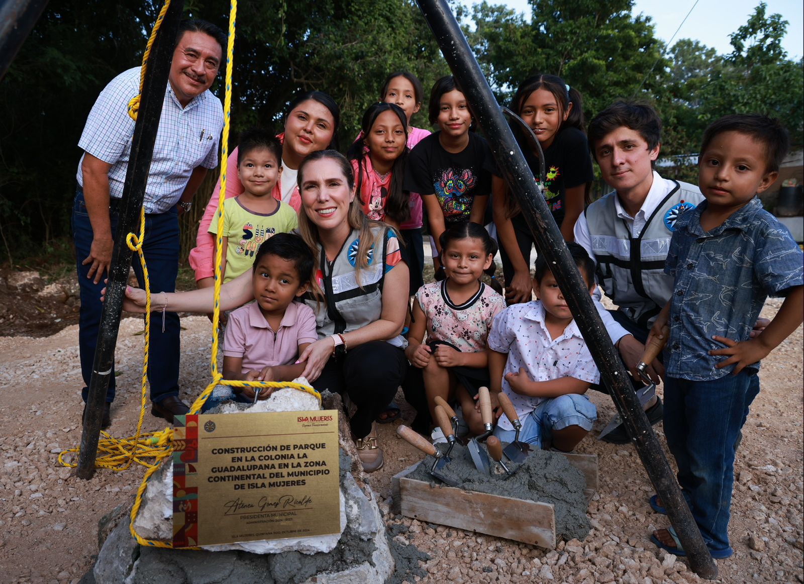 Atenea Gómez Ricalde inicia la construcción de un nuevo parque en la Zona Continental