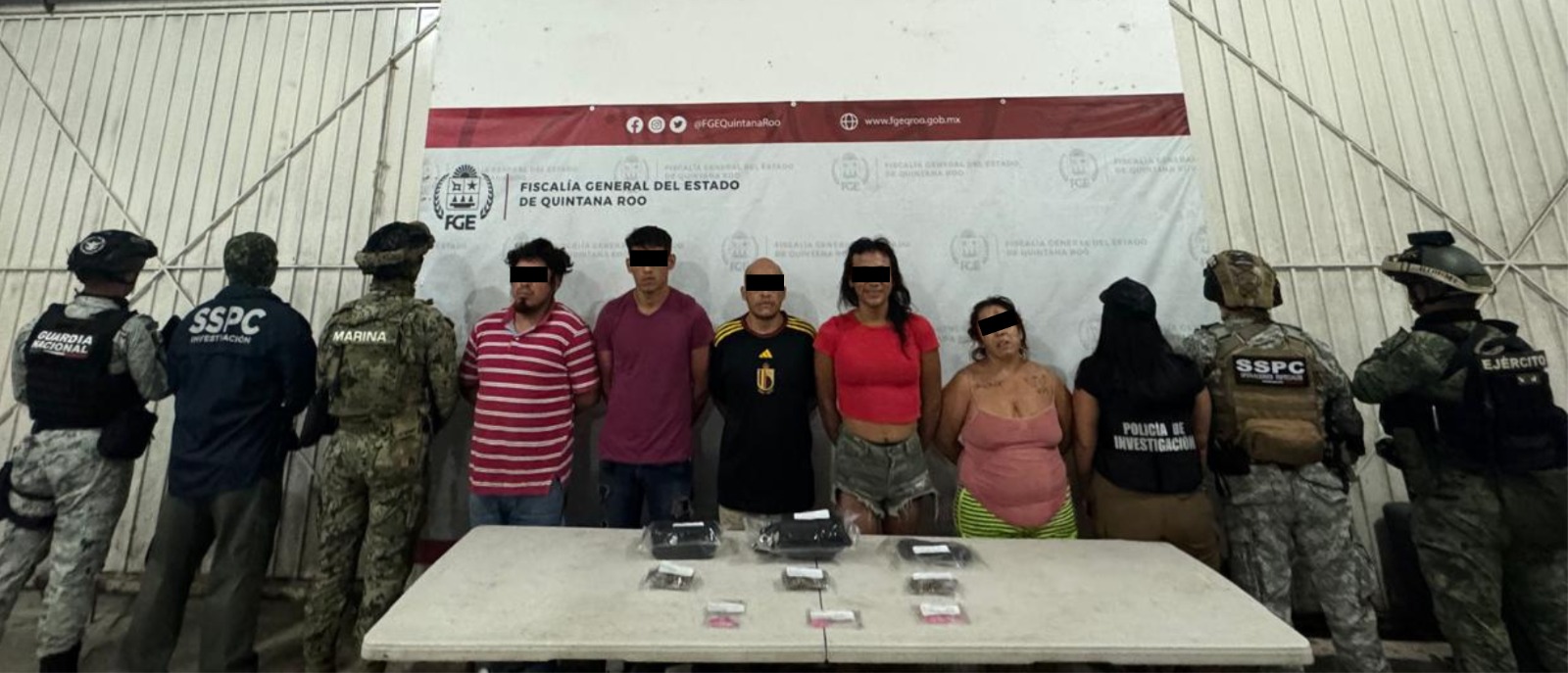 Detienen a 11 por narcomenudeo en Benito Juárez