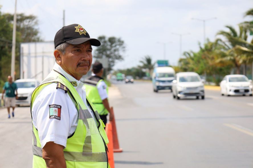 Listo dispositivo vial en honor a la virgen de Guadalupe en Cancún