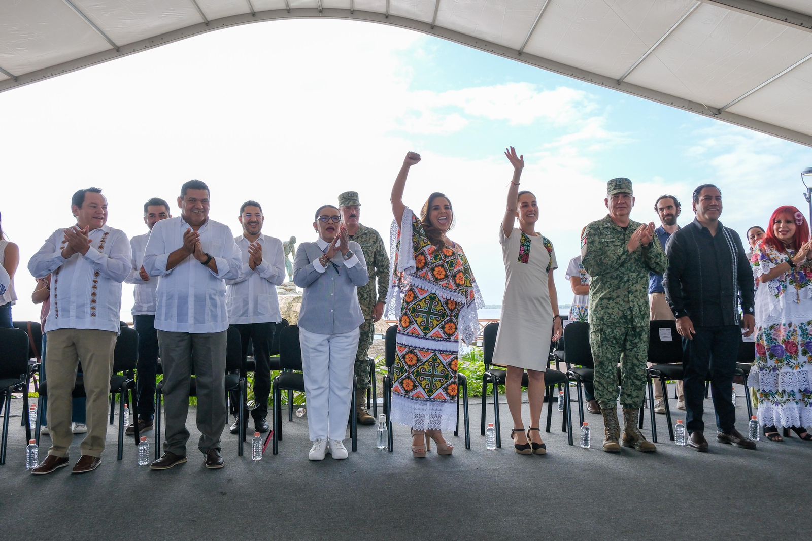 Claudia Sheinbaum y Mara Lezama celebran 1er aniversario e inauguran los tramos 6 y 7 del Tren Maya