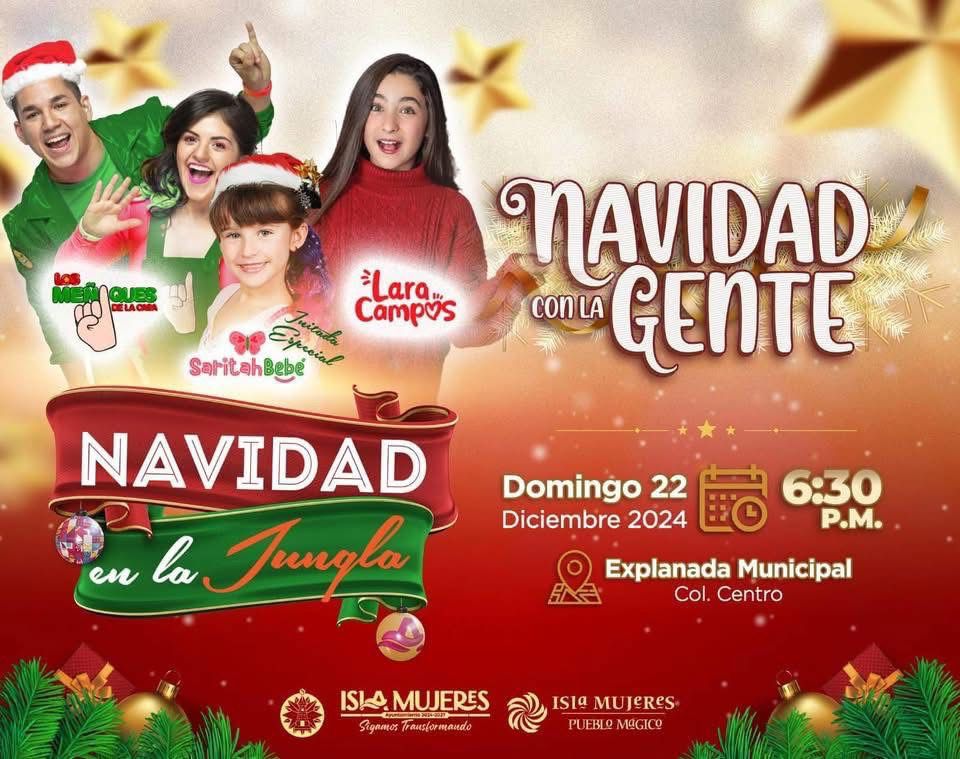 Atenea Gómez Ricalde invita a las familias de Isla Mujeres a los Shows Navideños