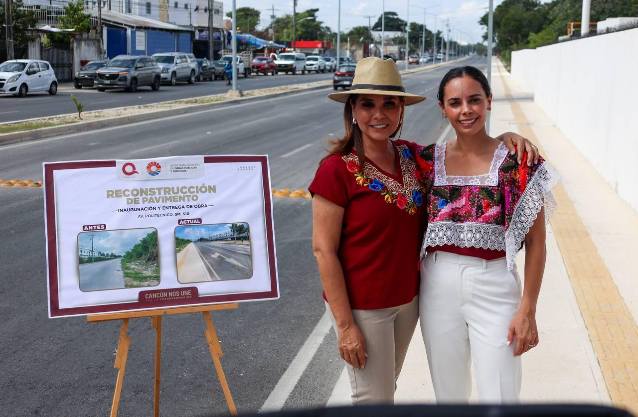 Cumple Ana Paty Peralta con pavimentación de la Av. Politécnico