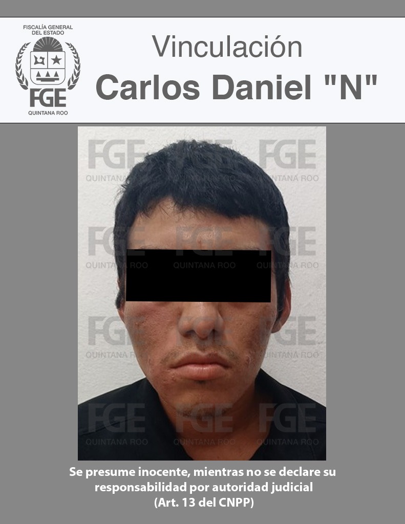 Vinculan a proceso a Carlos Daniel “N” por homicidio calificado en Tulum