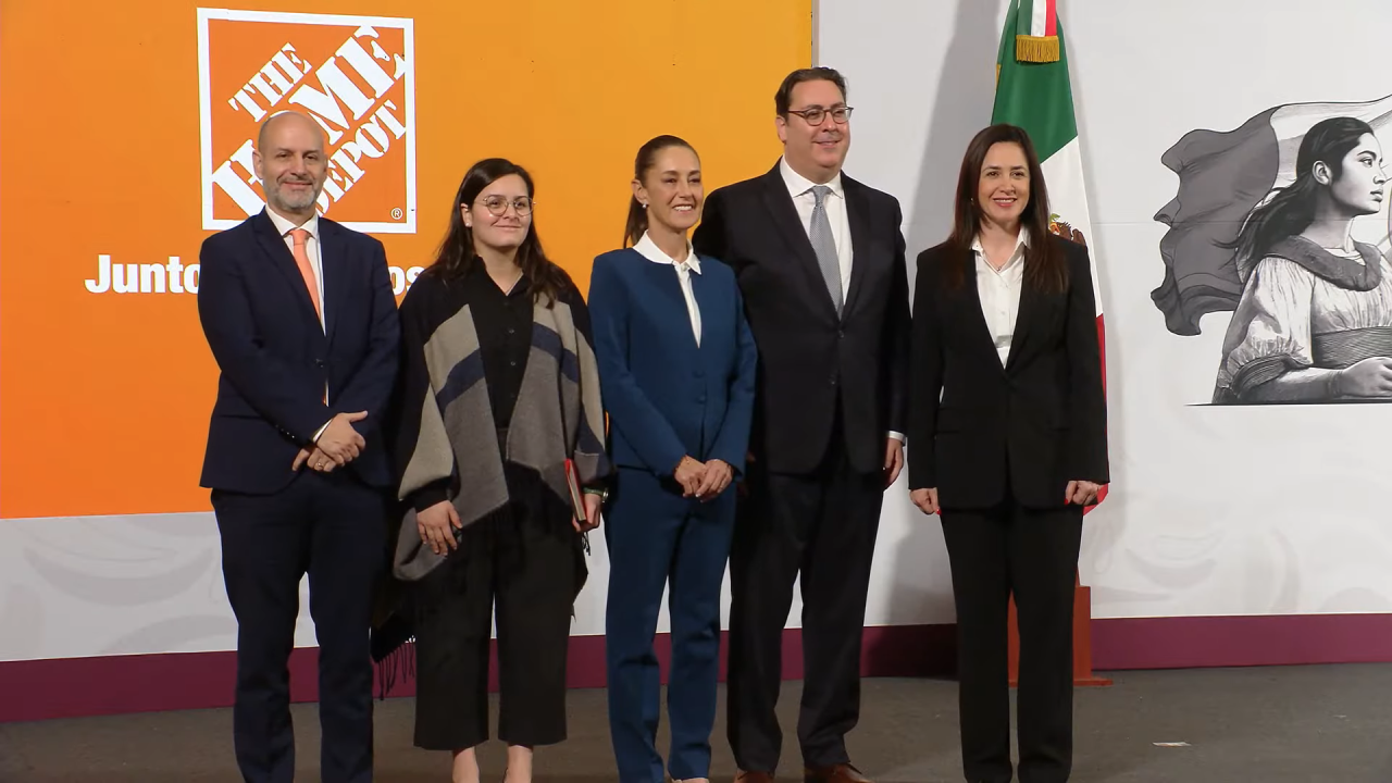 Anuncian inversión de 1,300 millones de dólares de Home Depot en México