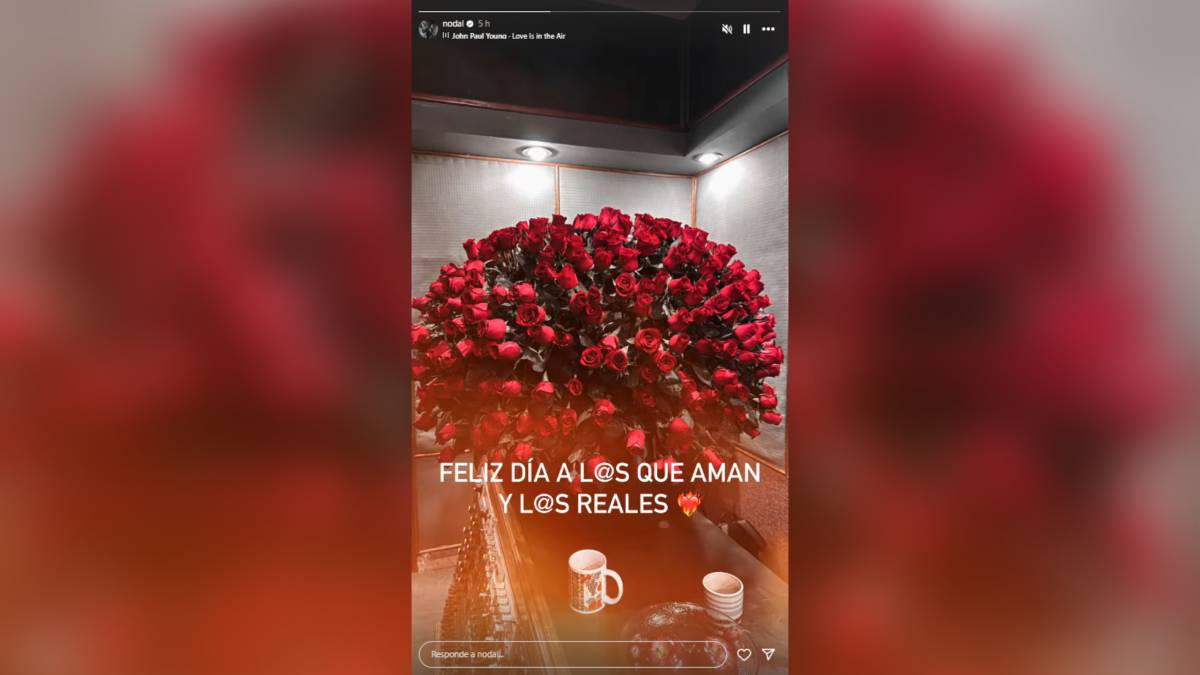 Christian Nodal presume ramo “buchón” en San Valentín 