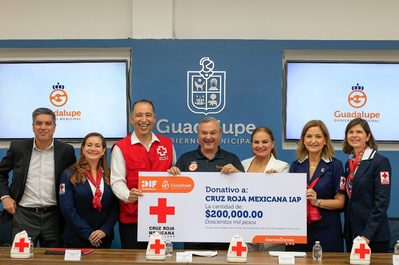 Colabora Gobierno de Guadalupe en la colecta anual de la Cruz Roja