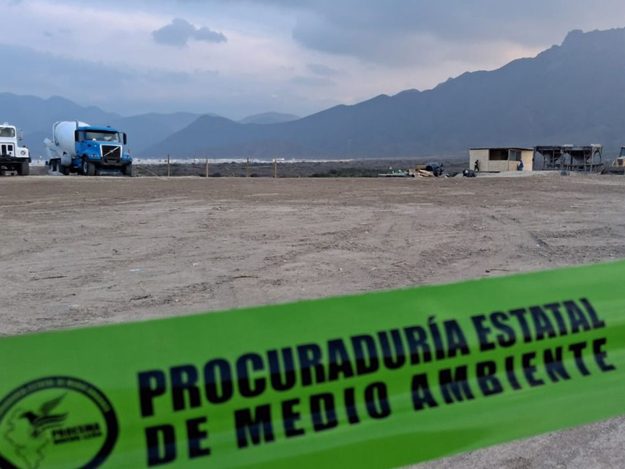 Secretaría de Medio Ambiente suspende actividades para instalación de planta concretera en García