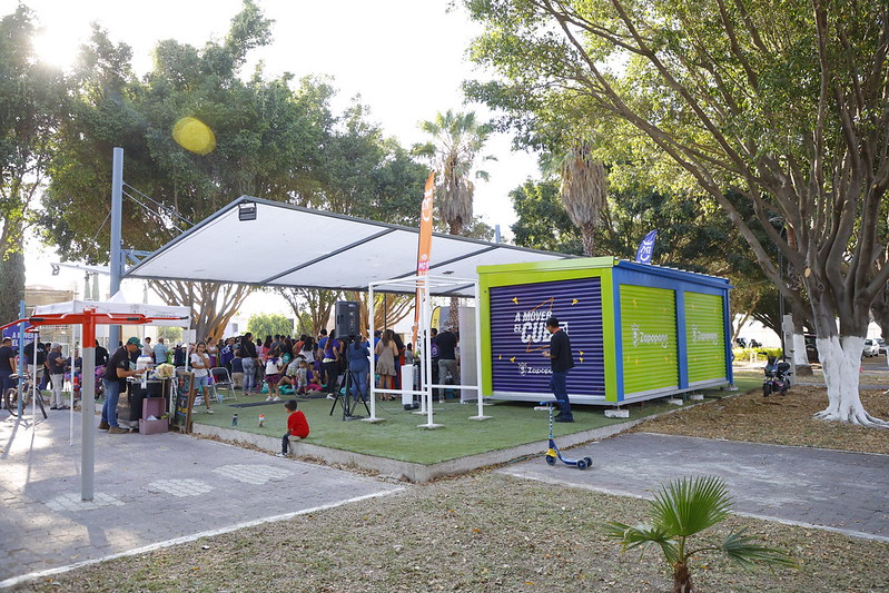 Zapopan pone a Mover el Cubo a la colonia Parque Real