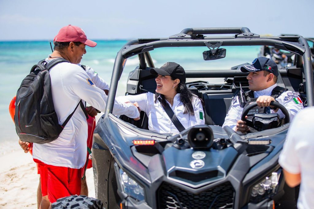 Estefanía Mercado, con despliegue histórico, refuerza la seguridad en Playa del Carmen para una Semana Santa segura y tranquila