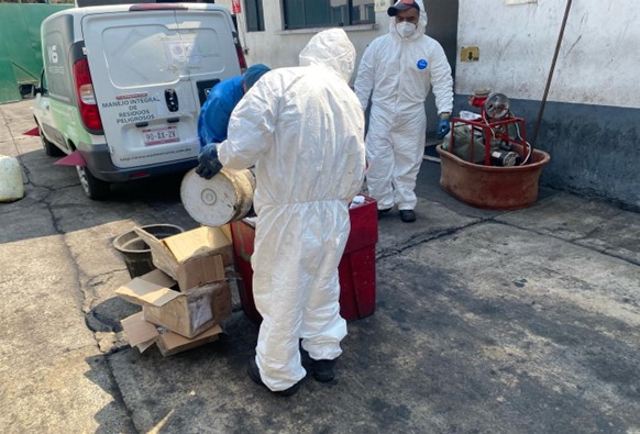 FGR destruye precursores químicos nocivos para la salud en Jalisco