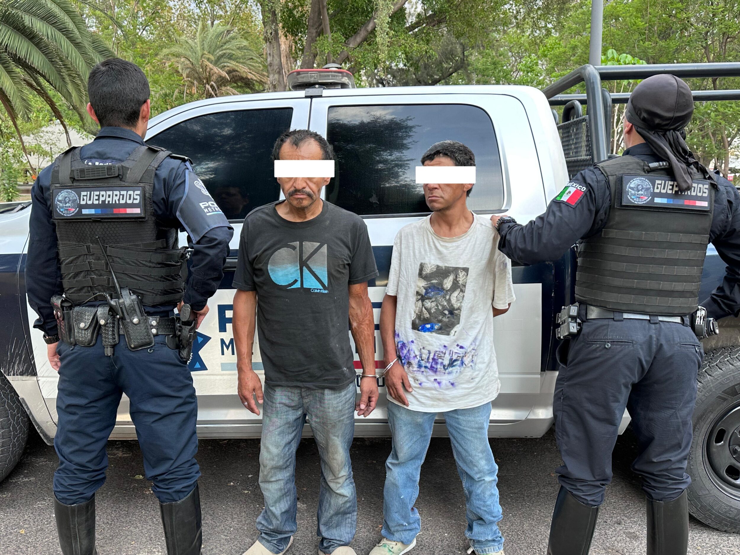 Detienen a dos sujetos armados en Tlajomulco