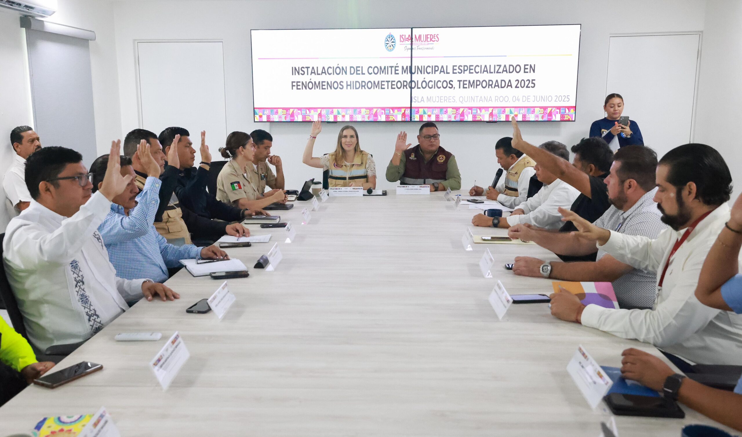 Instalan Comité Municipal Especializado en Fenómenos Hidrometereológicos en Isla Mujeres